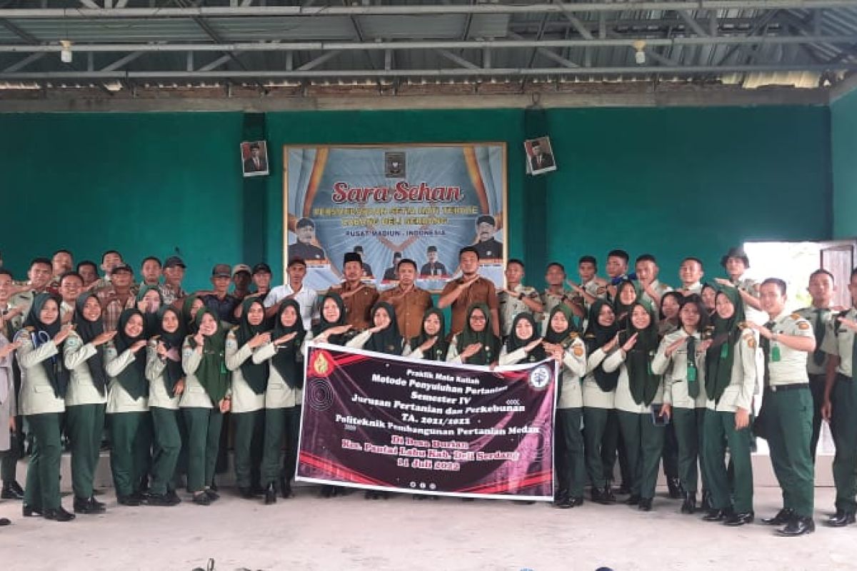 Kementan Dukung mahasiswa Polbangtan Medan praktik penyuluhan bagi petani