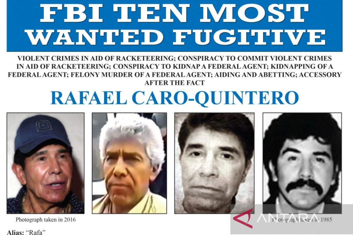 Angkatan Laut Meksiko tangkap gembong narkoba Caro Quintero