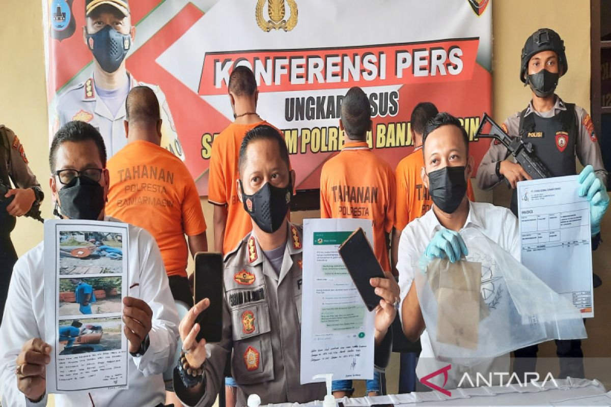 Polresta Banjarmasin membongkar penipuan bisnis oli senilai Rp800 juta