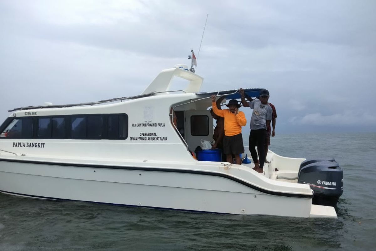 Speed boat angkut anggota DPR Papua akirnya ditemukan setelah dilaporkan hilang kontak