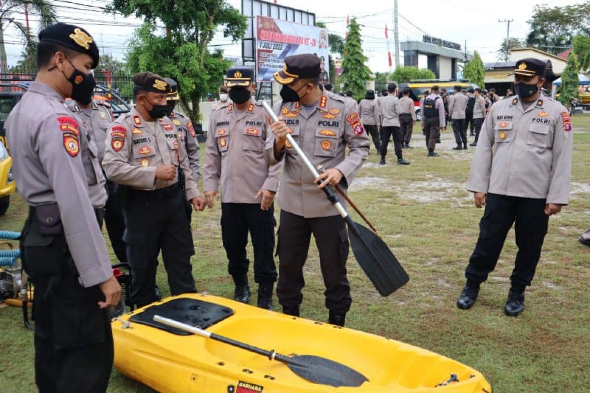 Polresta Palangka Raya gelar apel personel dan sarpras antisipasi bencana