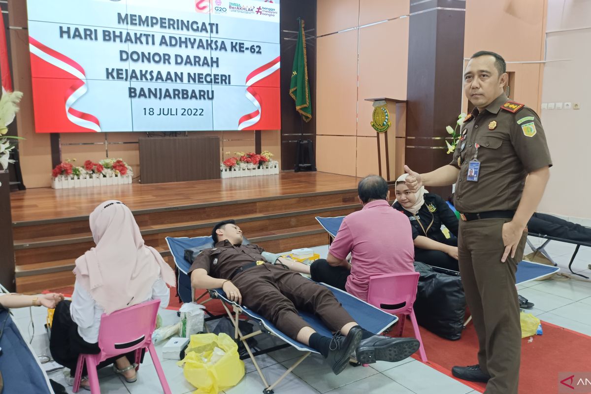 Kejari Banjarbaru gelar donor darah peringati HBA