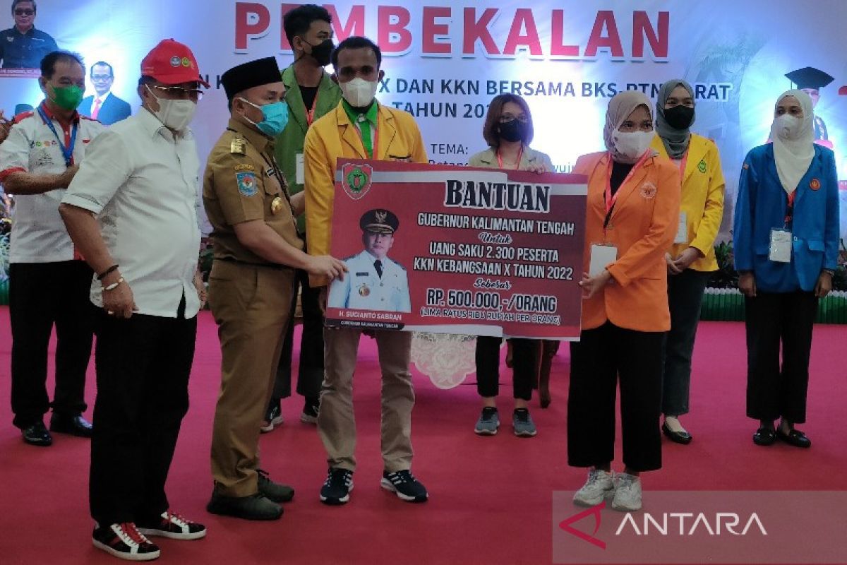 Gubernur Kalteng dorong peserta KKN Kebangsaan berinovasi bantu pembangunan