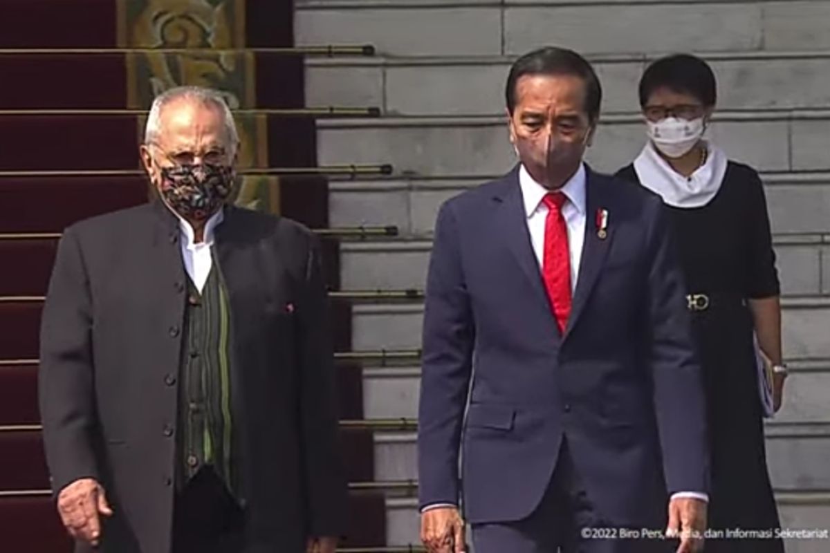 President Jokowi receives President Ramos-Horta's visit