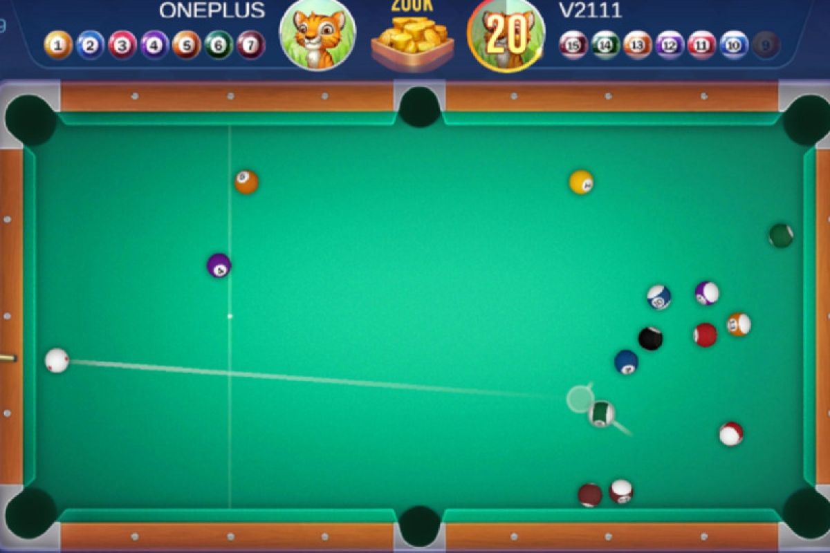 Cara menangkan permainan biliar 8Ball di Higgs Domino Island