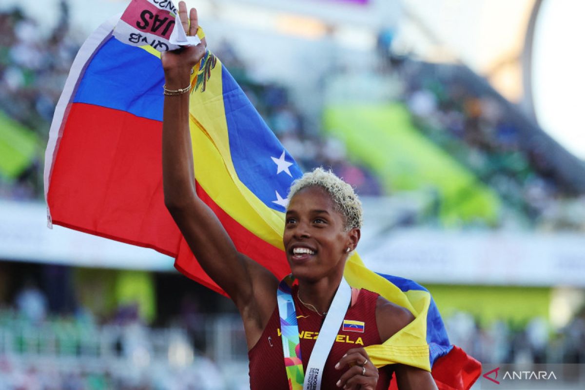 Atlet Venezuela Yulimar Rojas koleksi gelar dunia lompat jangkit ketiga beruntun
