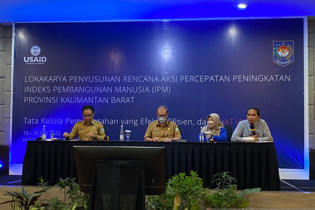 Pokja Bidang Ekonomi susun berbagai langkah strategis tingkatkan IPM Kalbar