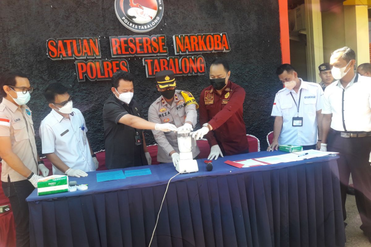 Polres Tabalong musnahkan 24,92 gram sabu