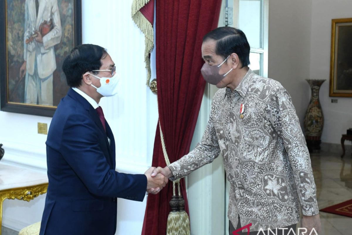 Presiden Jokowi terima Menlu Vietnam bahas kerja sama perekonomian