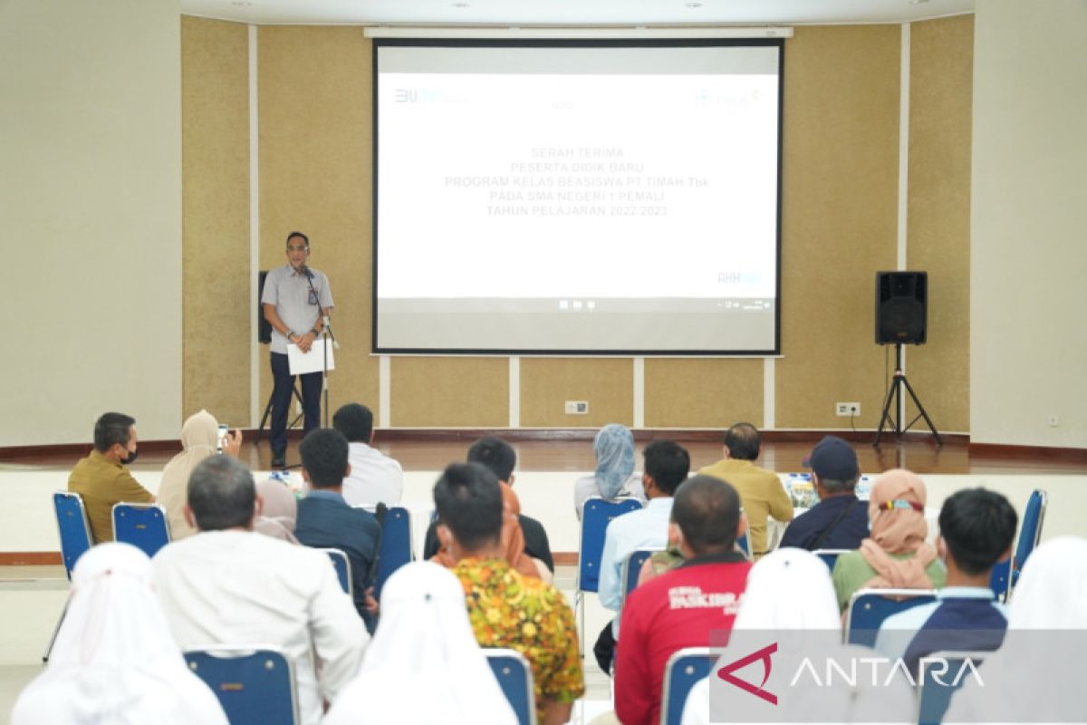 Program kelas beasiswa PT Timah Tbk di SMAN 1 Pemali, partisipasi nyata dalam meningkatkan kualitas sumber daya manusia