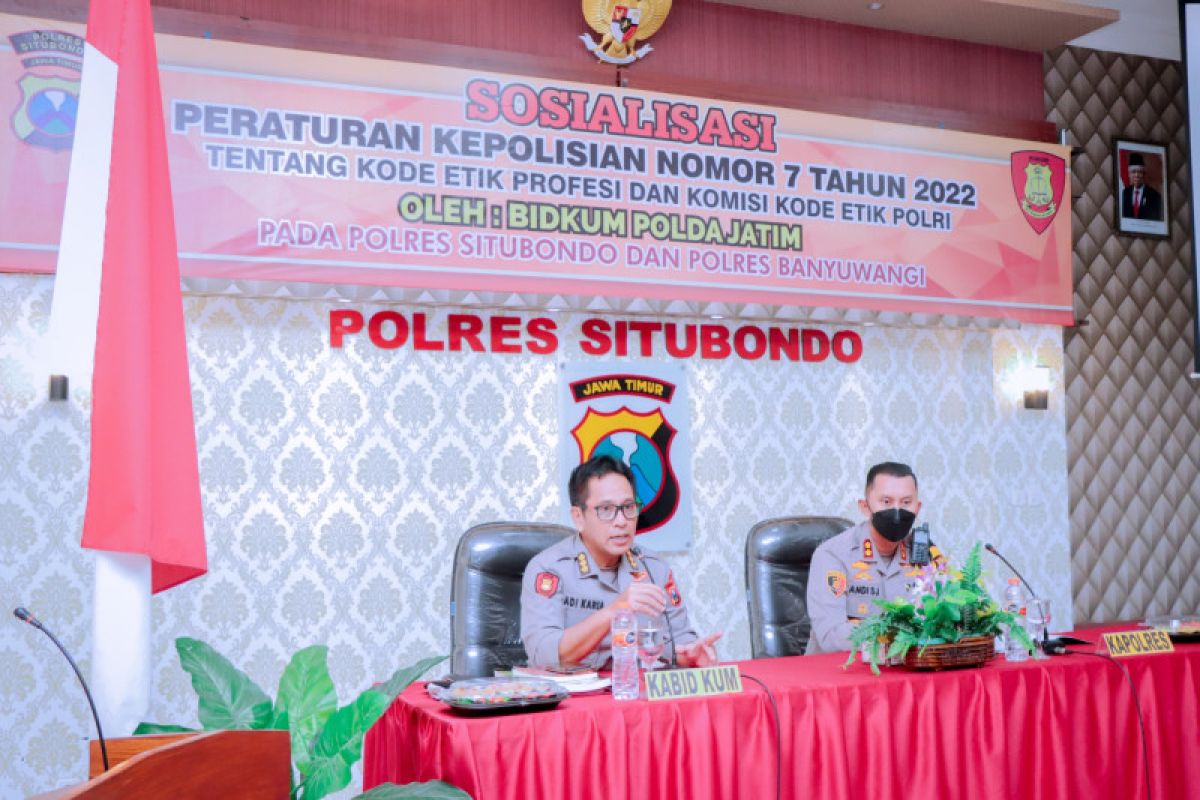 Polda Jatim sosialisasi Perpol 7/2022 minimalisasi pelanggaran oknum anggota