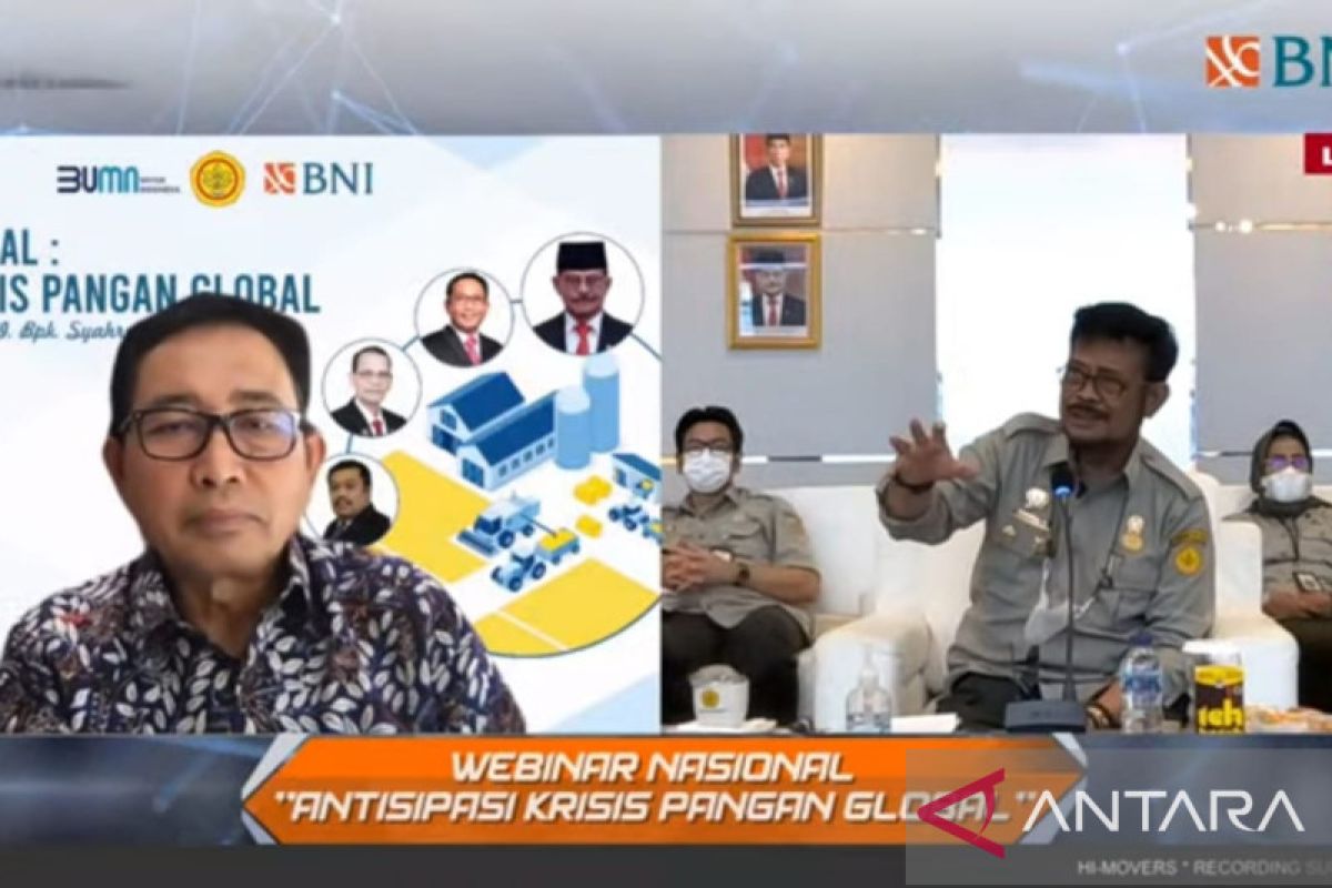 Kementan dan BNI berkolaborasi tingkatkan ketahanan pangan