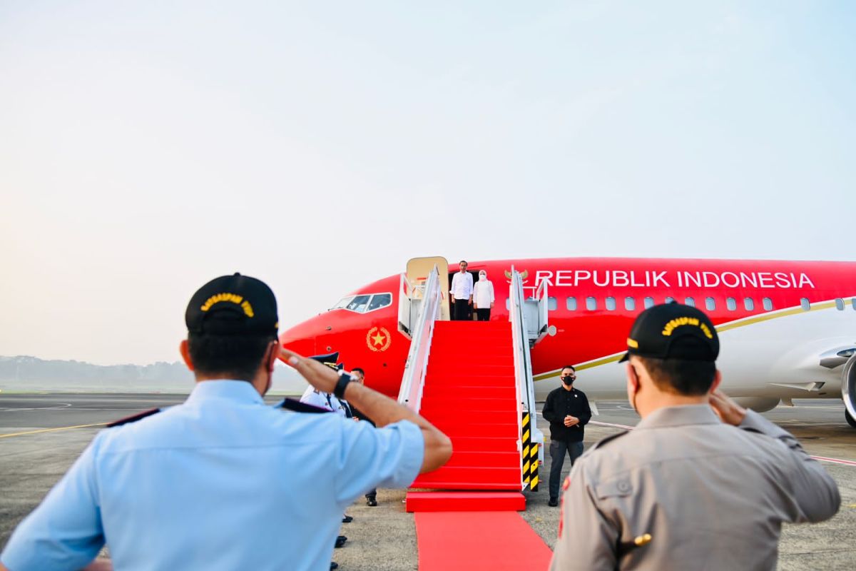 Presiden Jokowi tiba di Labuan Bajo untuk resmikan infrastruktur