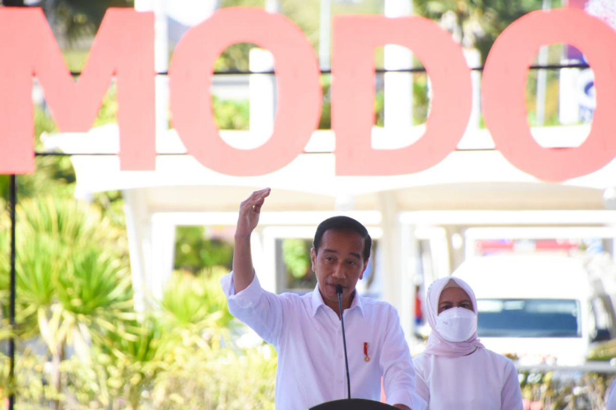 Presiden Jokowi resmikan perluasan Bandara Komodo Labuan Bajo di NTT