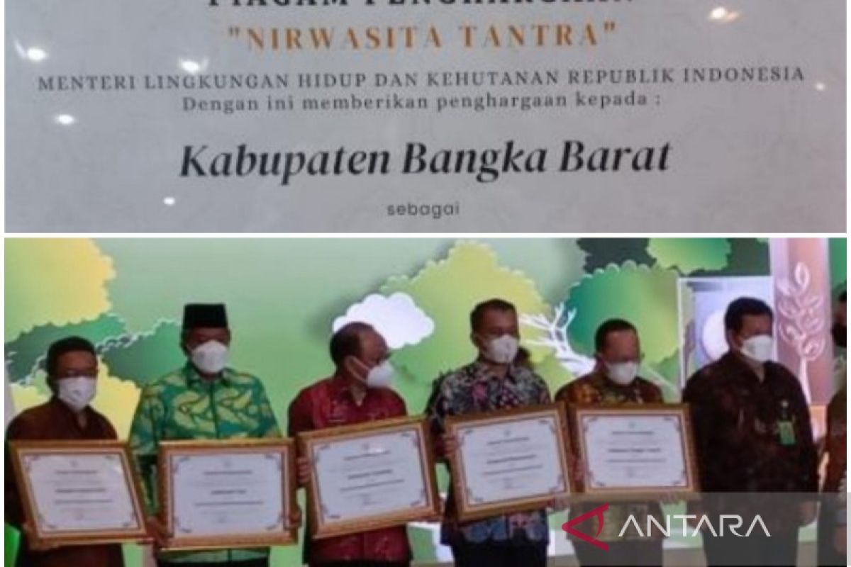Bangka Barat meraih penghargaan Nirwasita Tantra dari KLHK