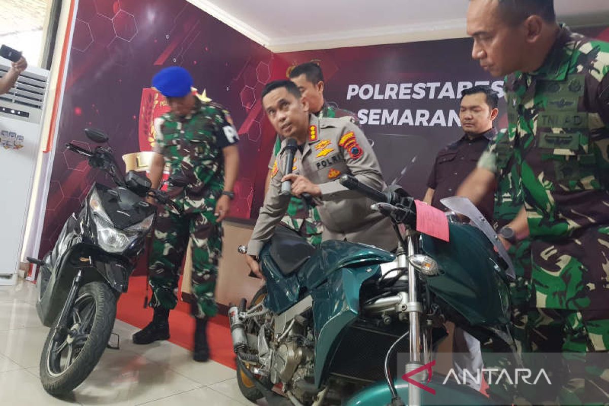 Polisi amankan dua sepeda motor pelaku penembakan di Semarang