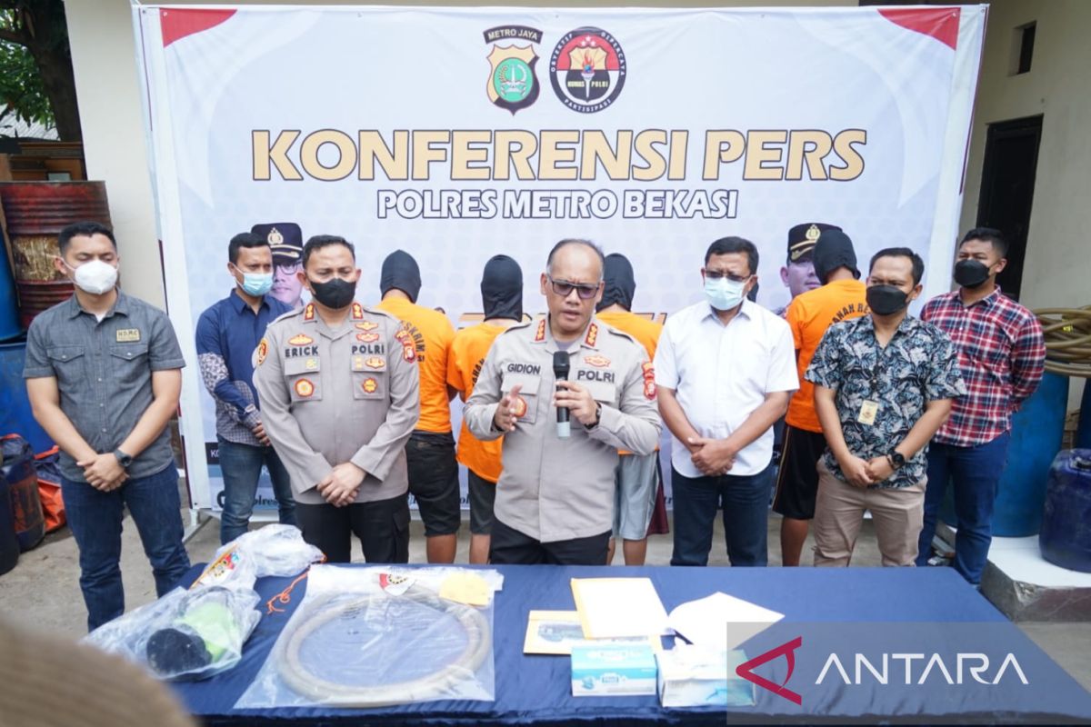 Polisi ungkap modus lima mafia solar di Muaragembong Bekasi