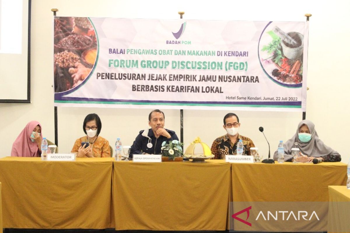 BPOM Kendari gandeng peneliti telusuri jamu tradisional di Sulawesi Tenggara