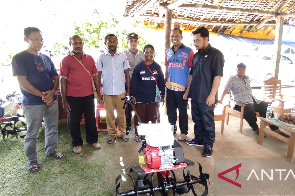 DPRD Kabupaten Jayapura beri bantuan bibit padi bagi kelompok tani di empat distrik