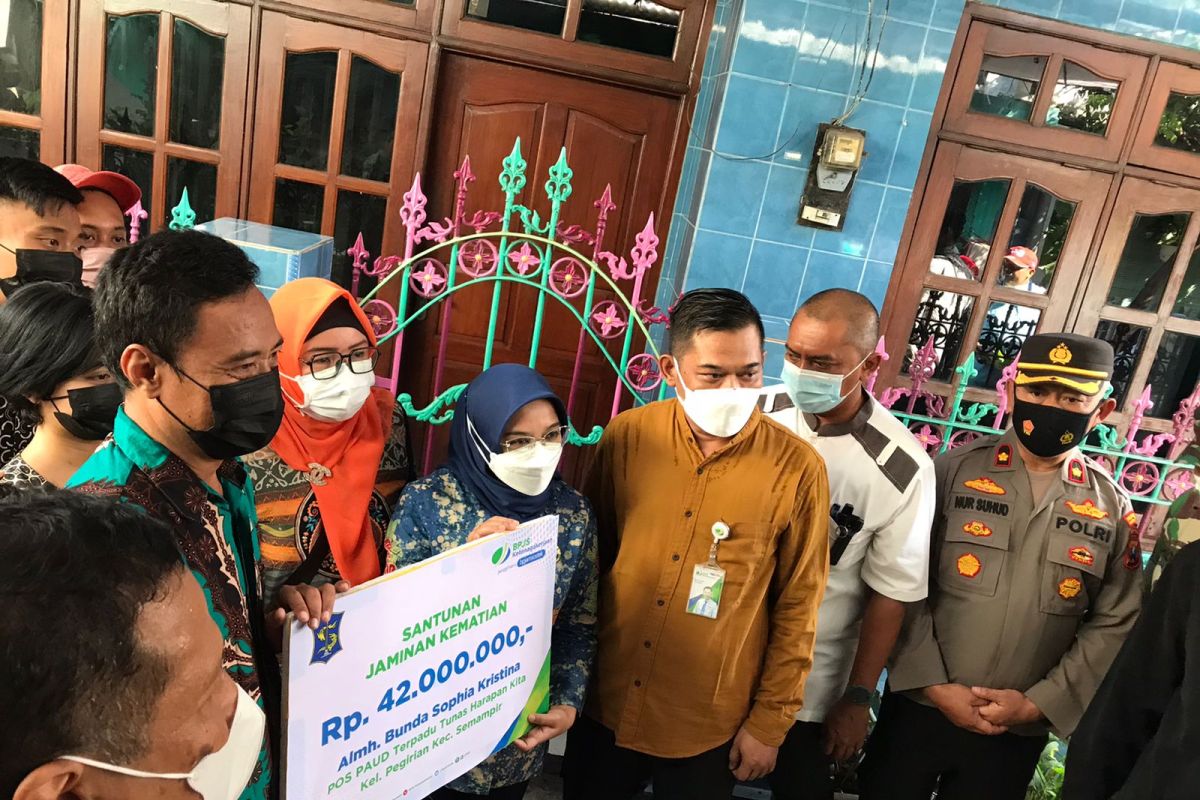 Sebanyak 4.055 PPT Bunda PAUD Surabaya terlindungi program BPJS Ketenagakerjaan