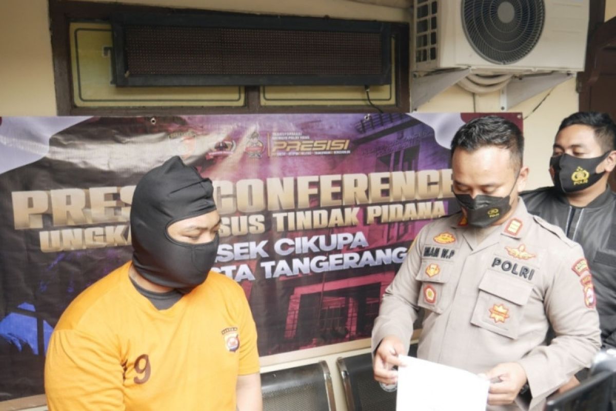 Polisi Tangerang ringkus pencuri uang kotak amal saat sembunyi di 