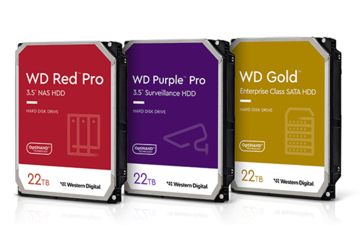 WD luncurkan hard disk kapasitas 22TB