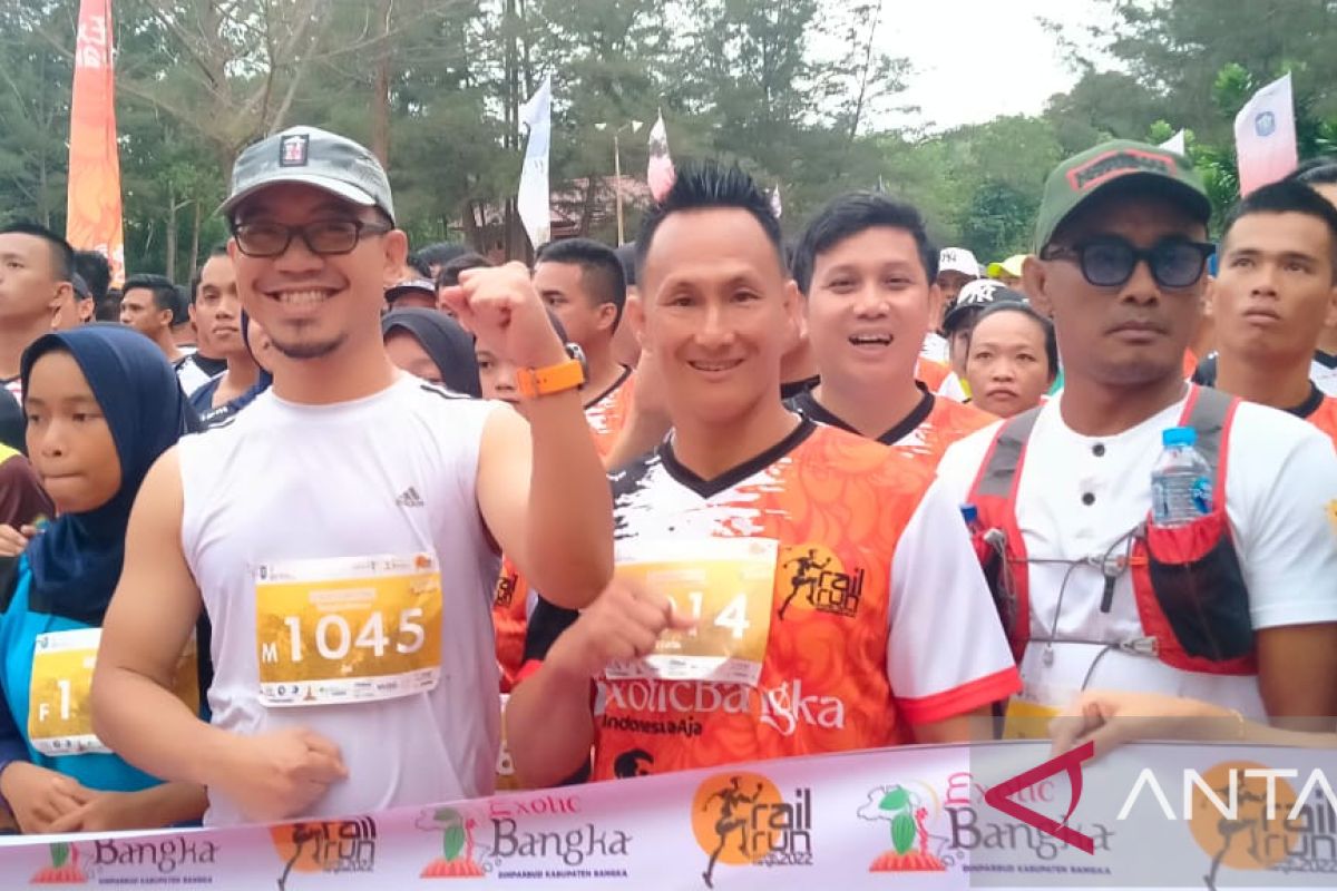 Ratusan atlet ikuti Trail Run Bangka 2022