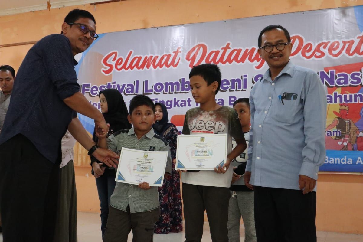 Ini juara FLS2N jenjang SD di Kota Banda Aceh