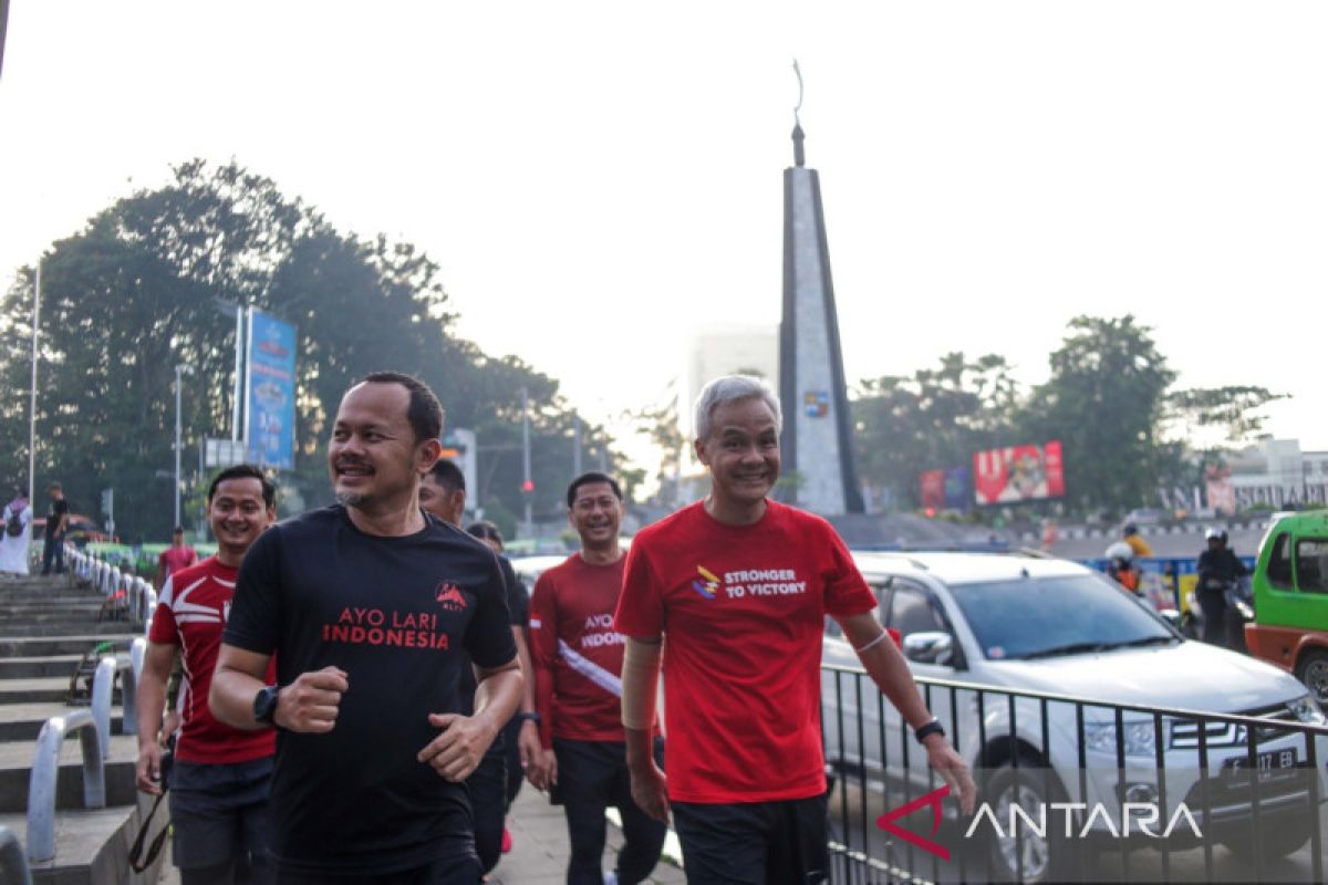 Bima Arya perkenalkan jalur olah raga lari Kota Bogor ke Ganjar Pranowo