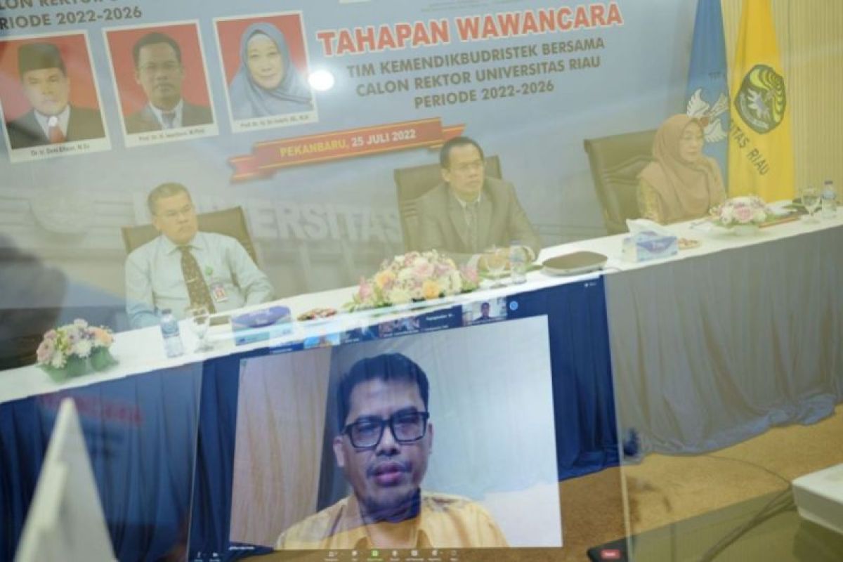 Tiga calon rektor UNRI ikuti tahapan wawancara Kemendikbudristek