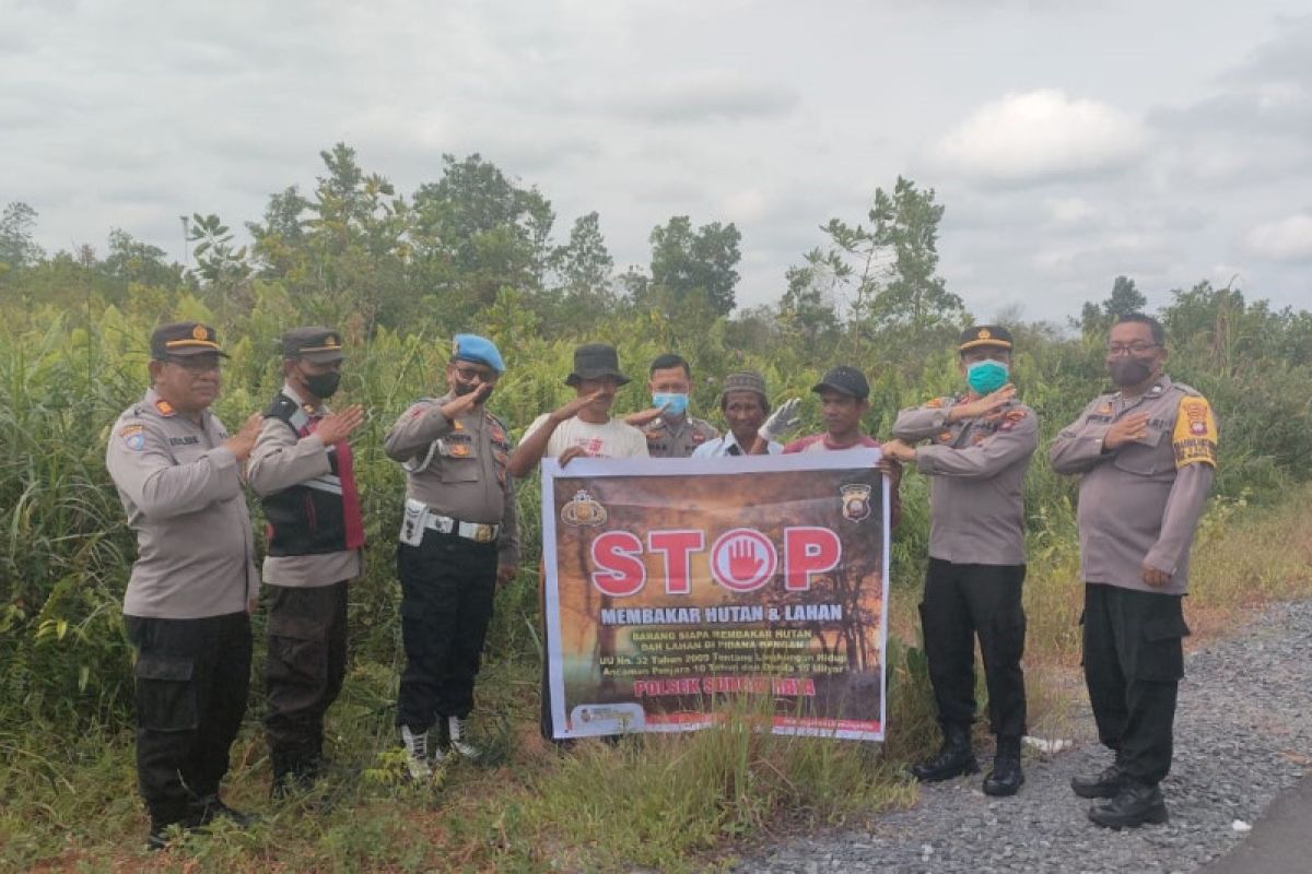 Polsek Sungai Raya imbau masyarakat tidak bakar lahan