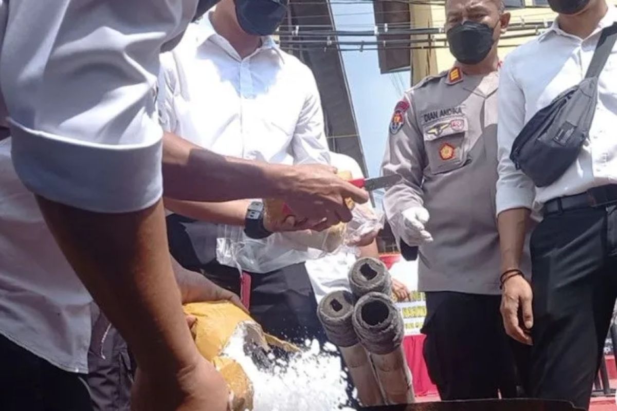 Polda Lampung musnahkan puluhan kilogram narkoba