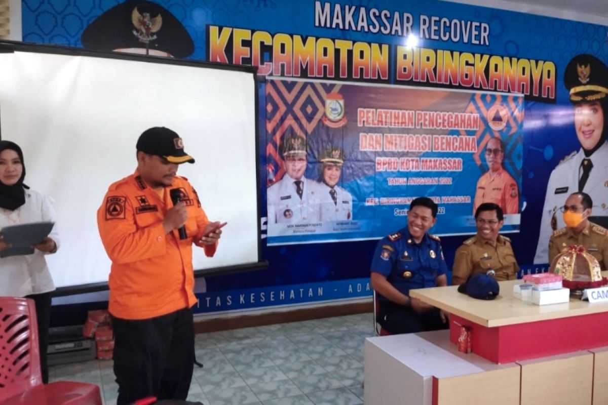 BPBD Makassar latih masyarakat pencegahan dan mitigasi bencana