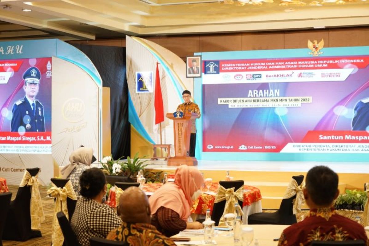 Kakanwil Kemenkumham Sumsel Ikuti Rakor Majelis Pengawas dan Majelis Kehormatan Notaris
