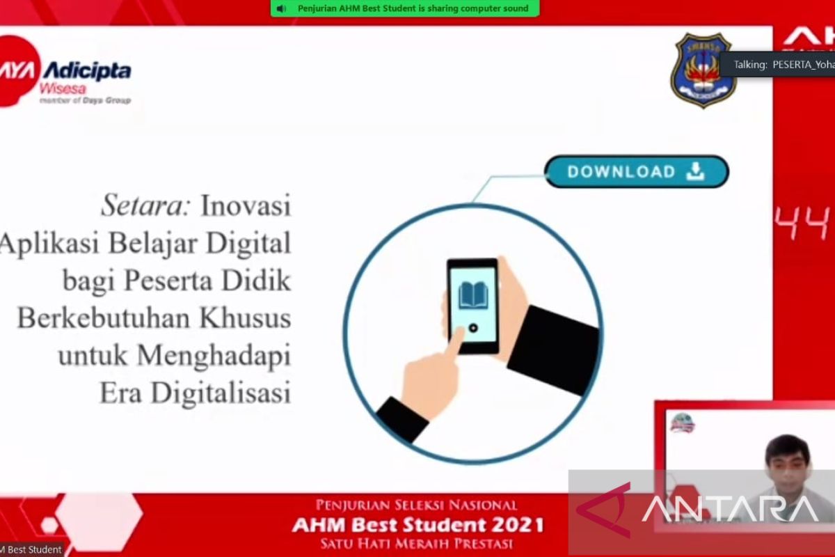 Buat anda pelajar SMA/SMK, buruan daftar AHM Best Student 2022