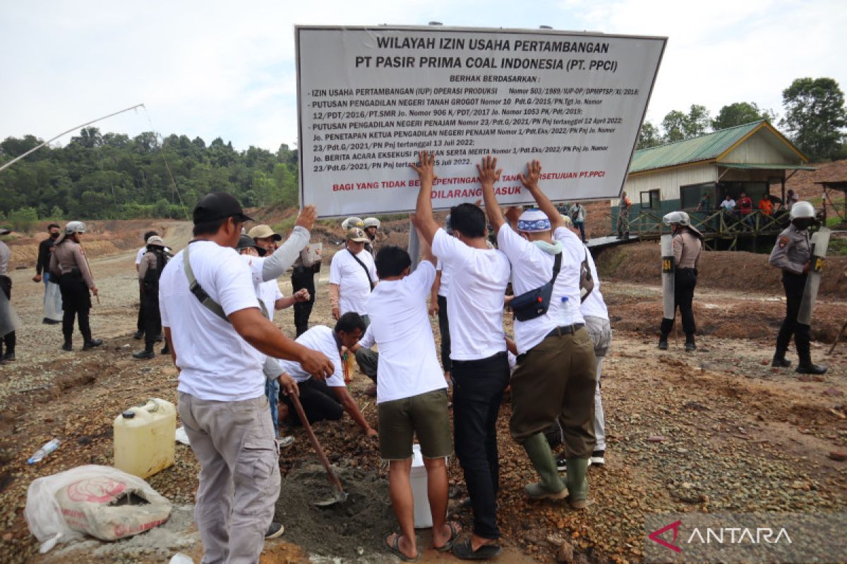 PN PPU eksekusi pengosongan lahan tambang kembali ke PT PPCI