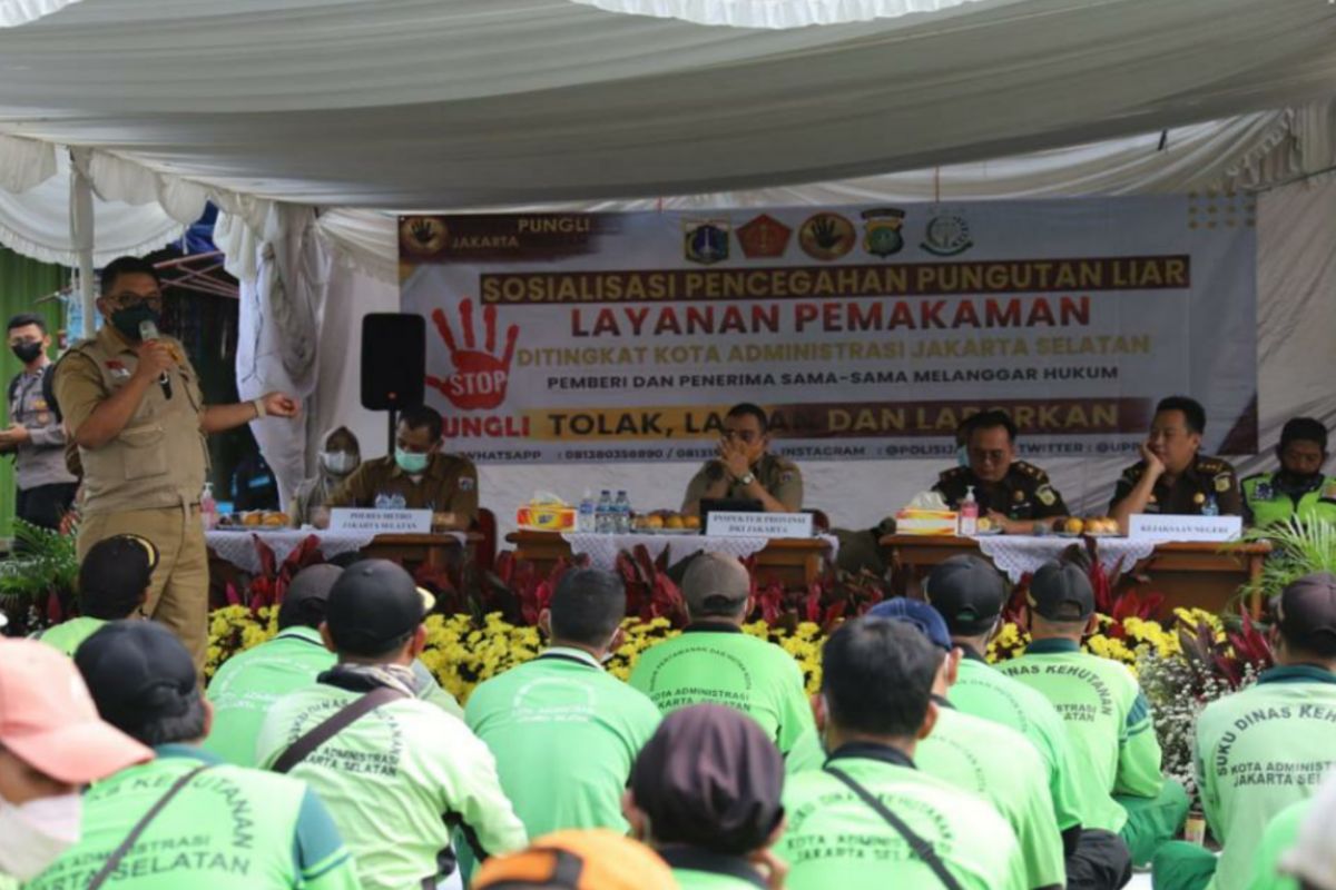 Jaksel gelar sosialisasi cegah pungli di pemakaman