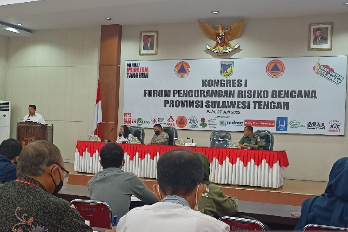 Pemprov Sulteng  harap Forum PRB tingkatkan daerah tangguh bencana