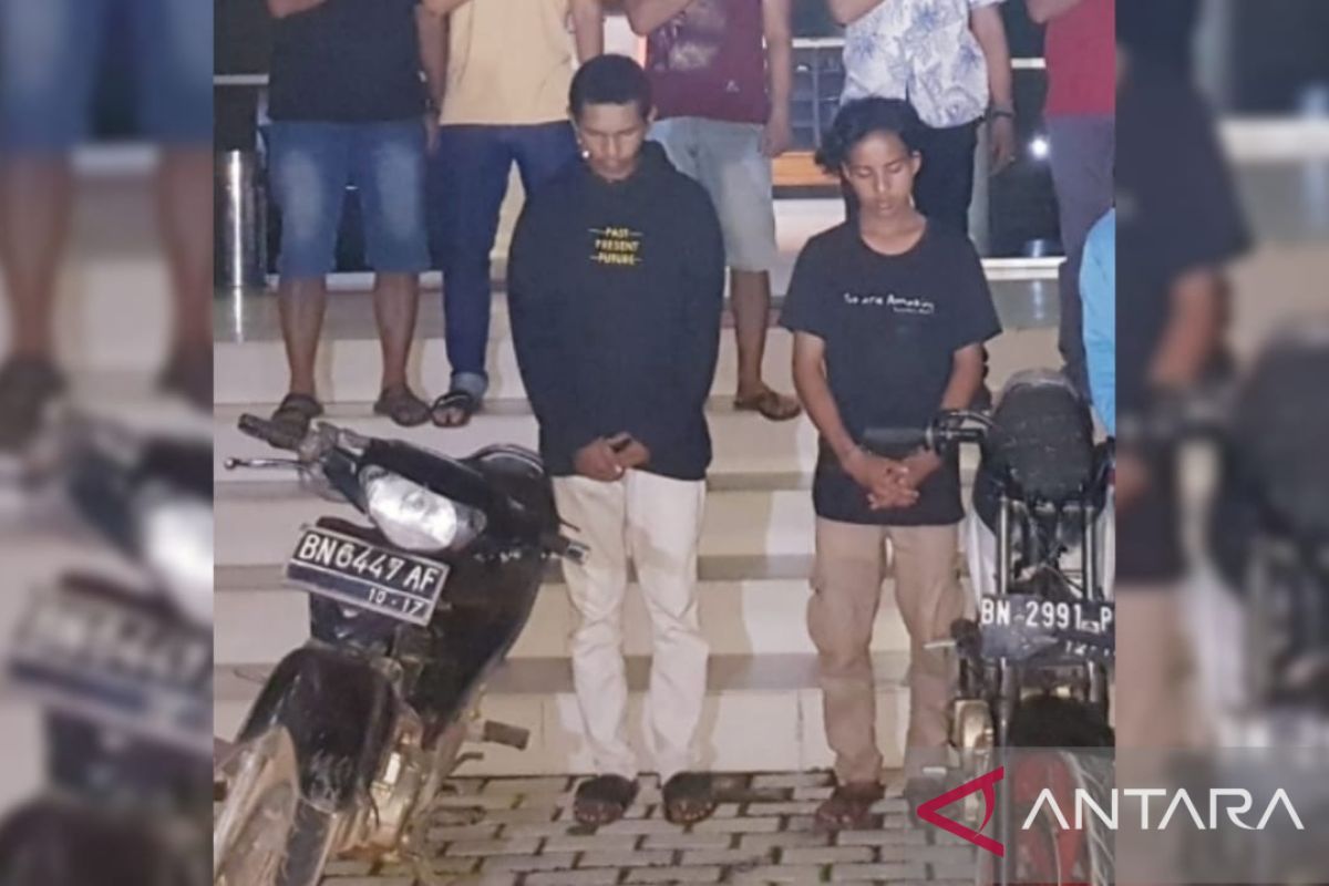 Dua pemuda diciduk Tim Jatanras Polda Babel usai curi motor