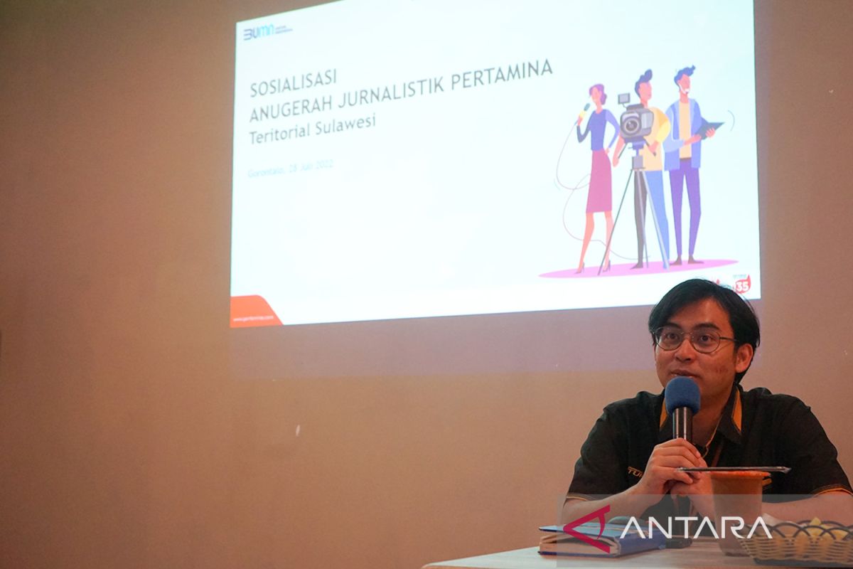 PT Pertamina sosialisasi Anugerah Jurnalistik Pertamina di Gorontalo