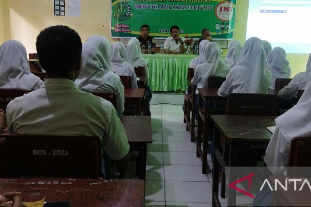 Kejati Maluku berikan pendidikan dini antikorupsi kepada siswa SMA