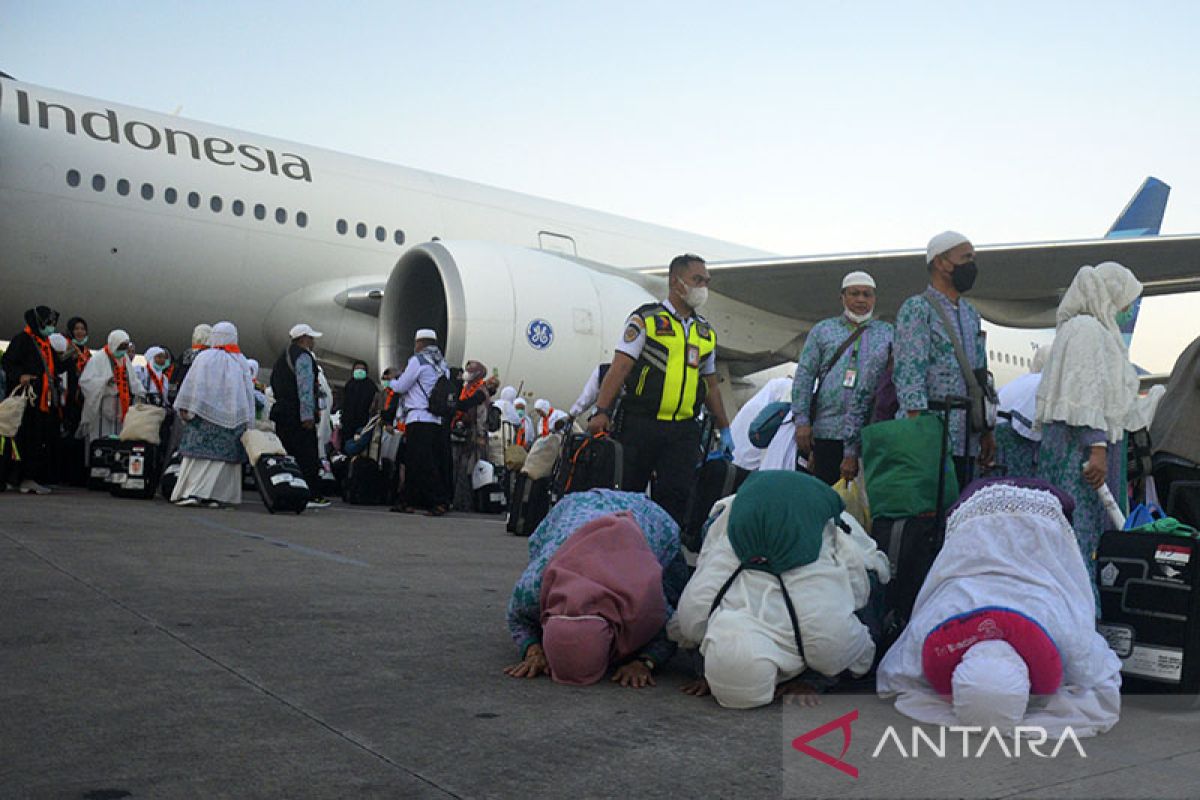 Jamaah haji gelombang kedua mulai pulang ke Tanah Air