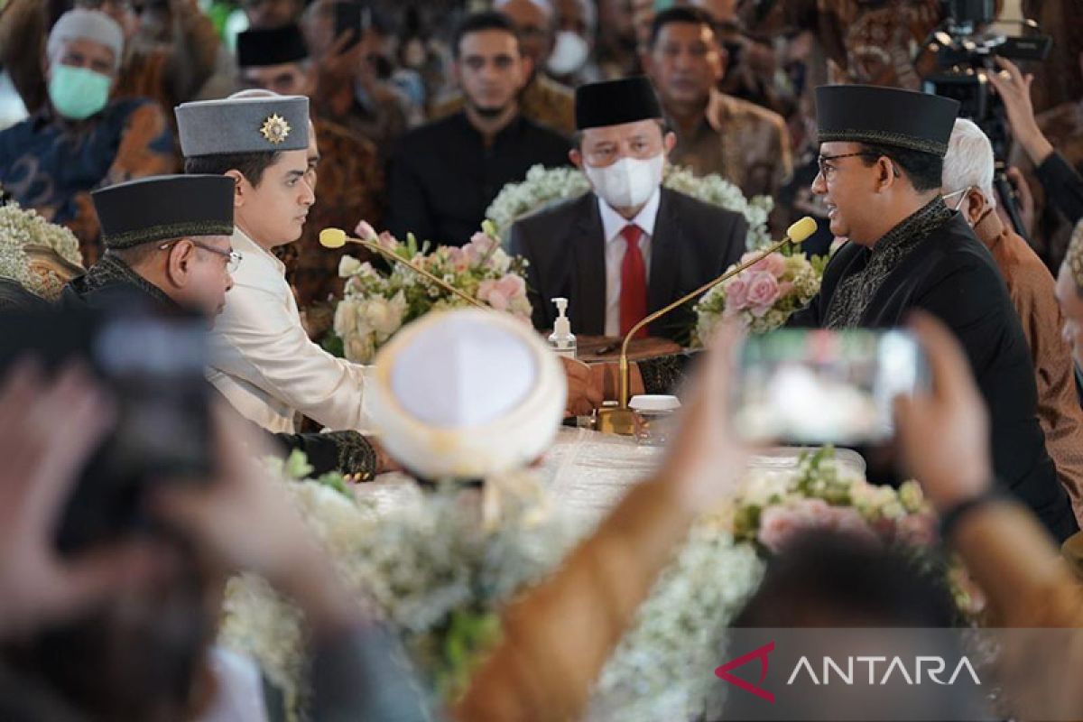 Anies berterima kasih atas kehadiran Presiden pada pernikahan putrinya