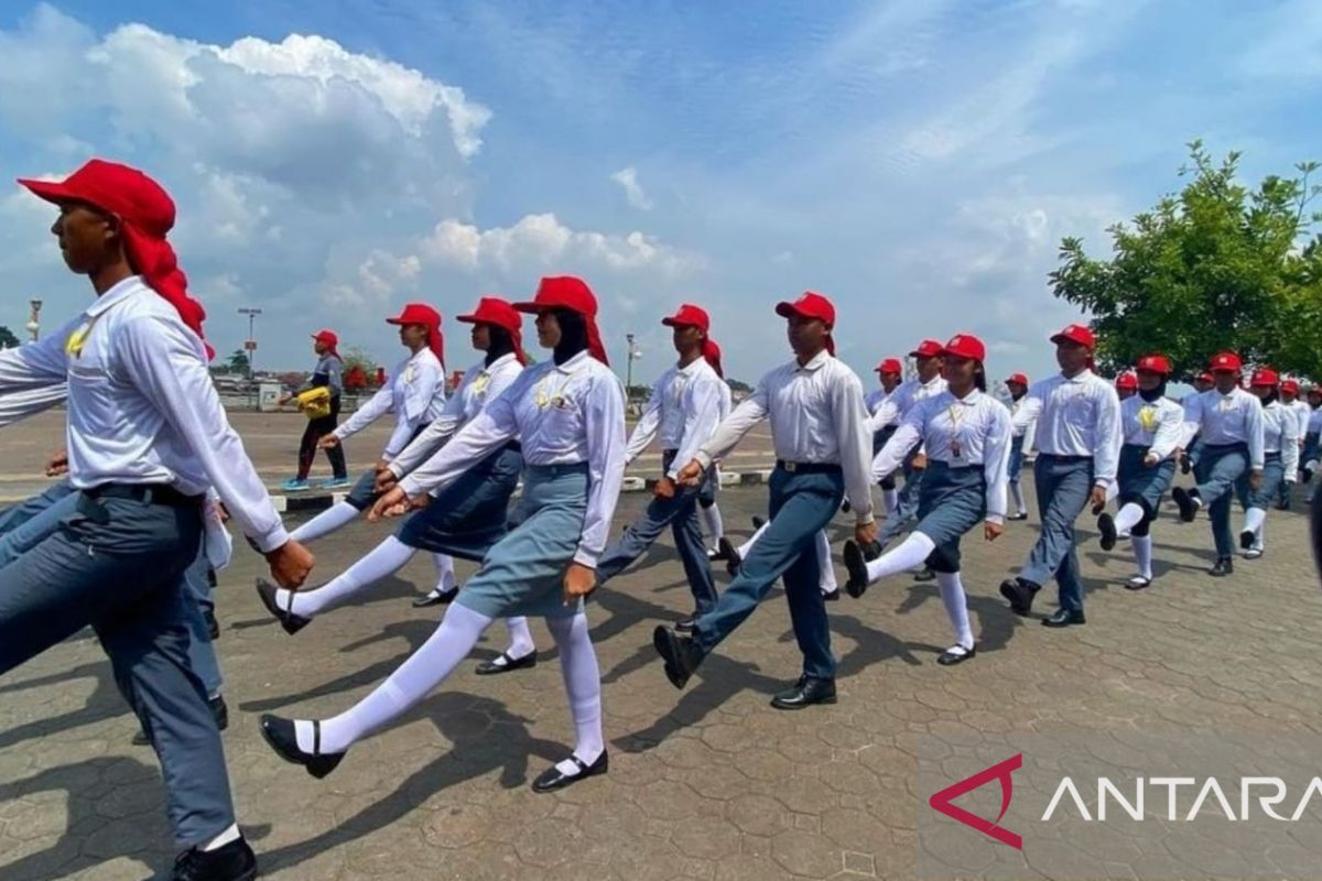 Paskibra HUT ke-77 RI di Palembang mulai latihan terpusat