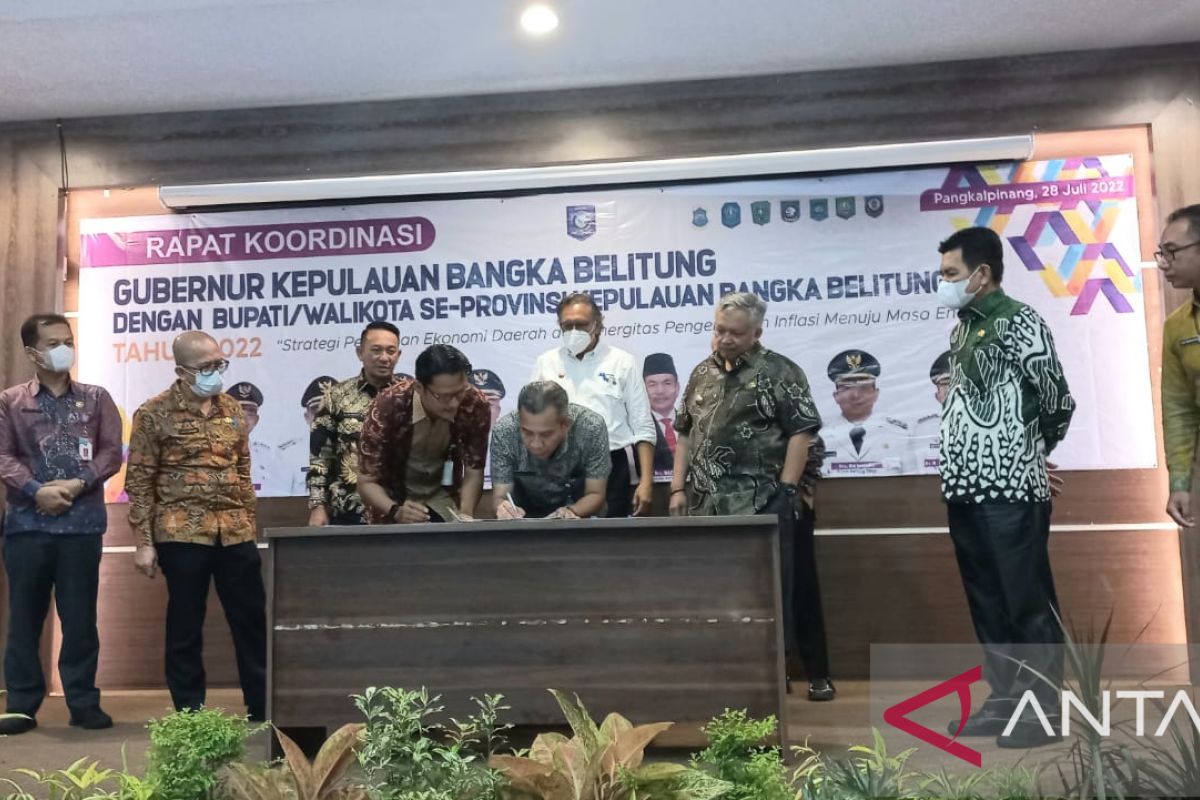 Rakor Pj Gubernur dan Bupati/Walikota se-Babel Hasilkan 13 Kesepakat