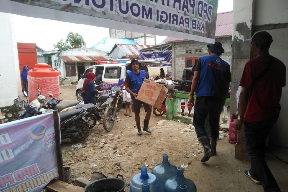 Badan rescue NasDem Sulteng  tambah bantuan logistik bencana di Torue