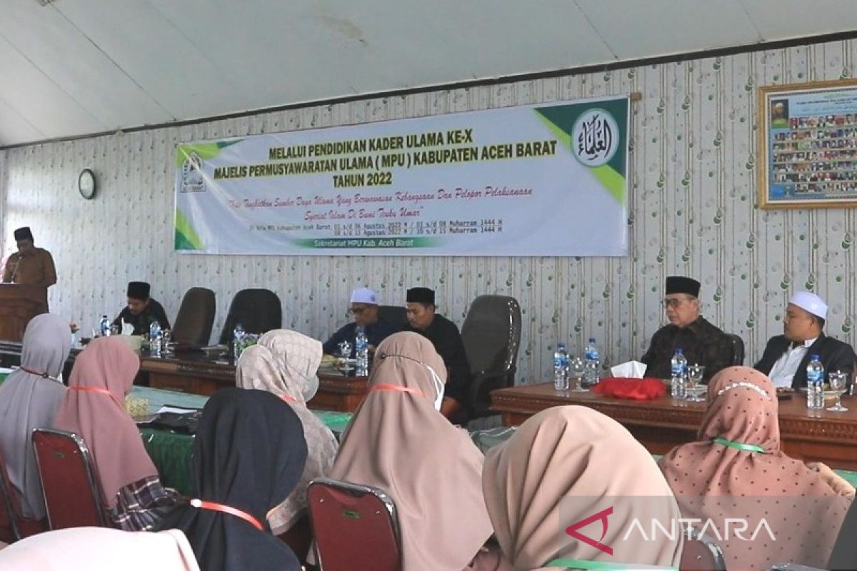 MPU Aceh Barat latih puluhan kader ulama berwawasan kebangsaan