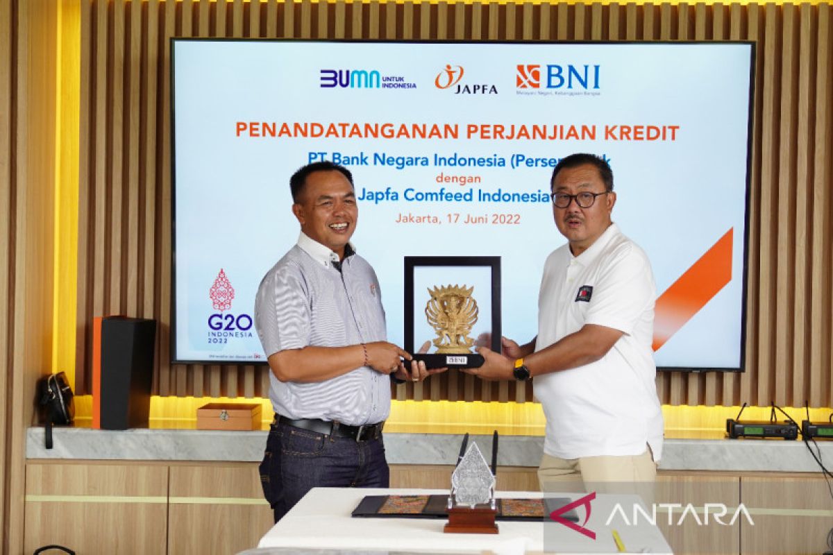 BNI gandeng Japfa salurkan "Sustainability Linked Loan" Rp1,42 triliun