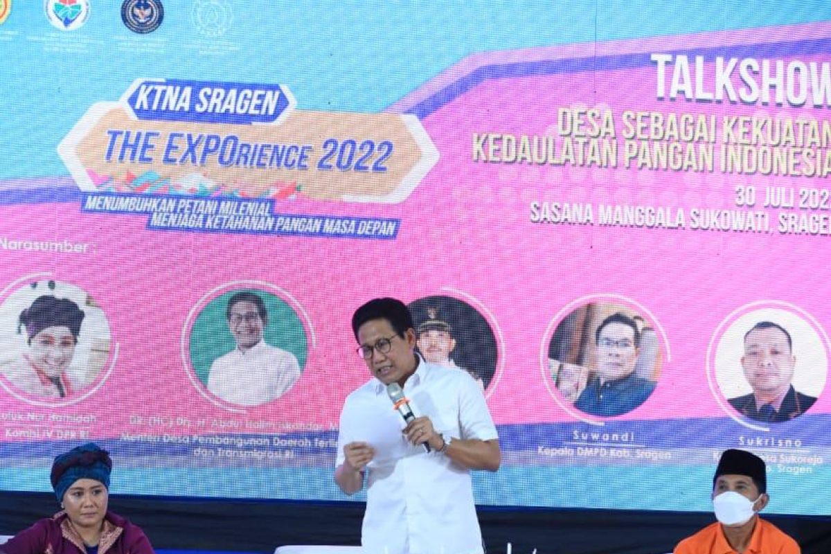 Mendes PDTT: Desa miliki peran strategis wujudkan ketahanan pangan