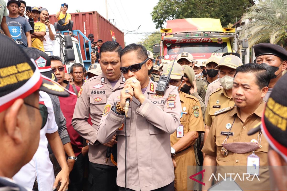 Polri Presisi amankan aksi Organda di Banjarmasin